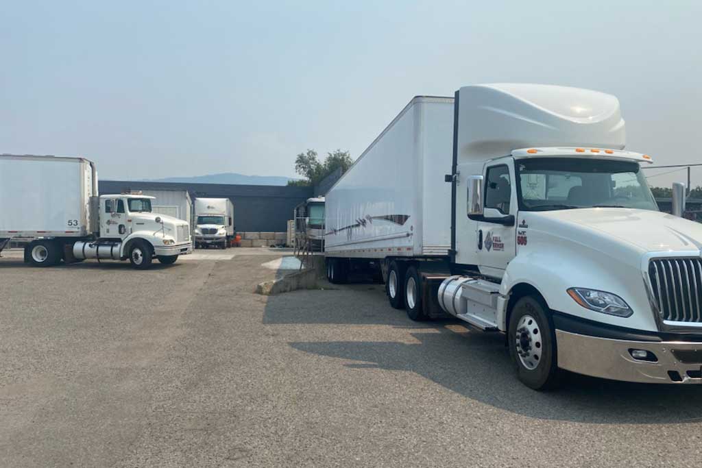 Red Lock Storage transport on lot